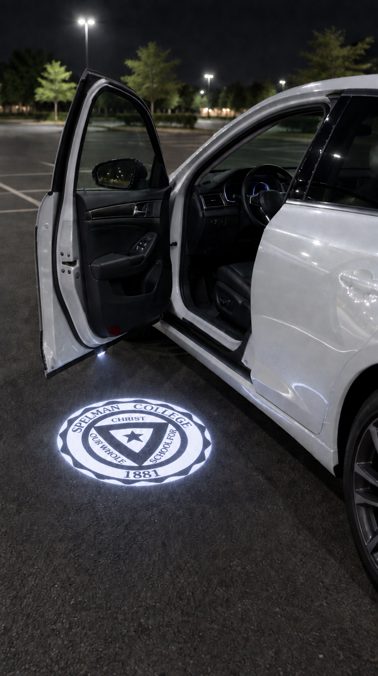 Divine Glow HBCU Edition - Spelman College car door projection