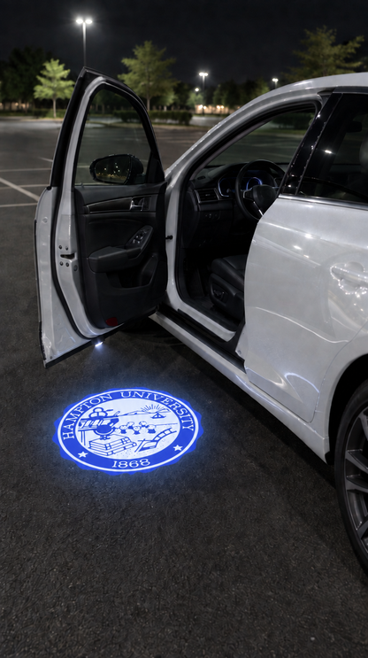 Divine Glow HBCU Edition - Hampton University car door projection