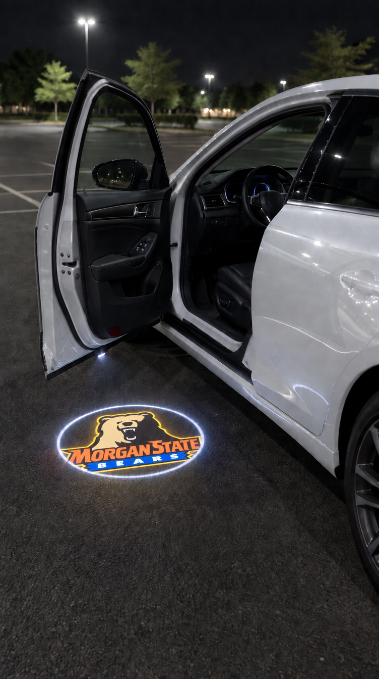 Divine Glow HBCU Edition - Morgan State University car door projection