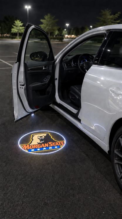 Divine Glow HBCU Edition - Morgan State University car door projection