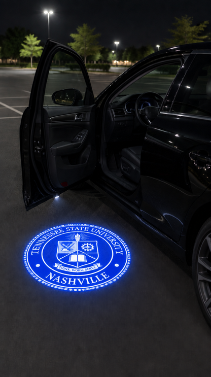 Divine Glow HBCU Edition - Tennessee State University car door projection